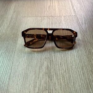 quay australia soundcheck tortoise brown vintage y2k aviator sunglasses eyewear